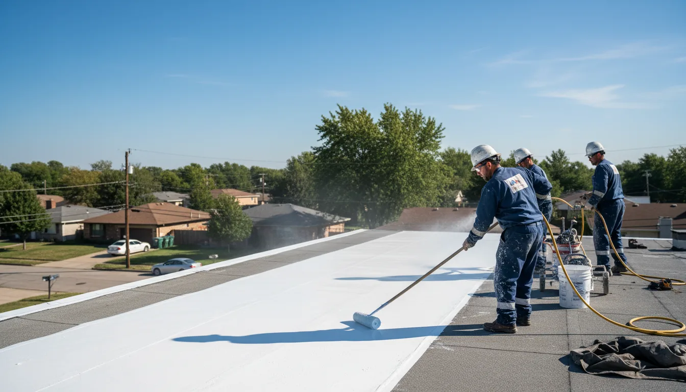 Commercial roof coating in Antler, ND near me